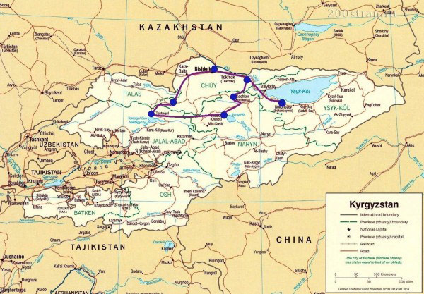 Celestial Horse Riding Tour Map